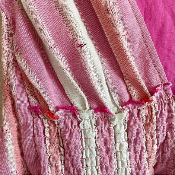 FREE PEOPLE Do It Again BOHO Cotton Mini Dress NWT Small - Picture 6 of 16